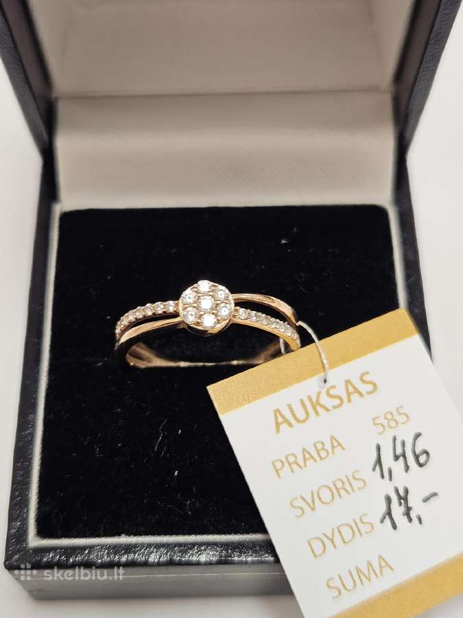 Auksinis žiedas - 145 Eur.
