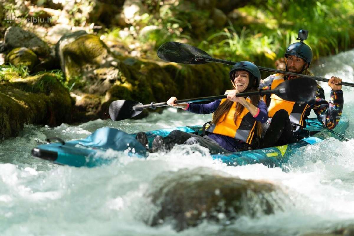 Dvivietis pripučiamas kajakas su irklu Aqua Marina - nuotraukos Nr. 2