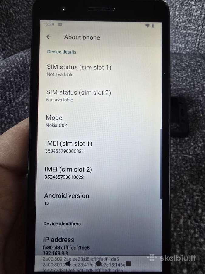 Nokia C02 32gb - nuotraukos Nr. 8