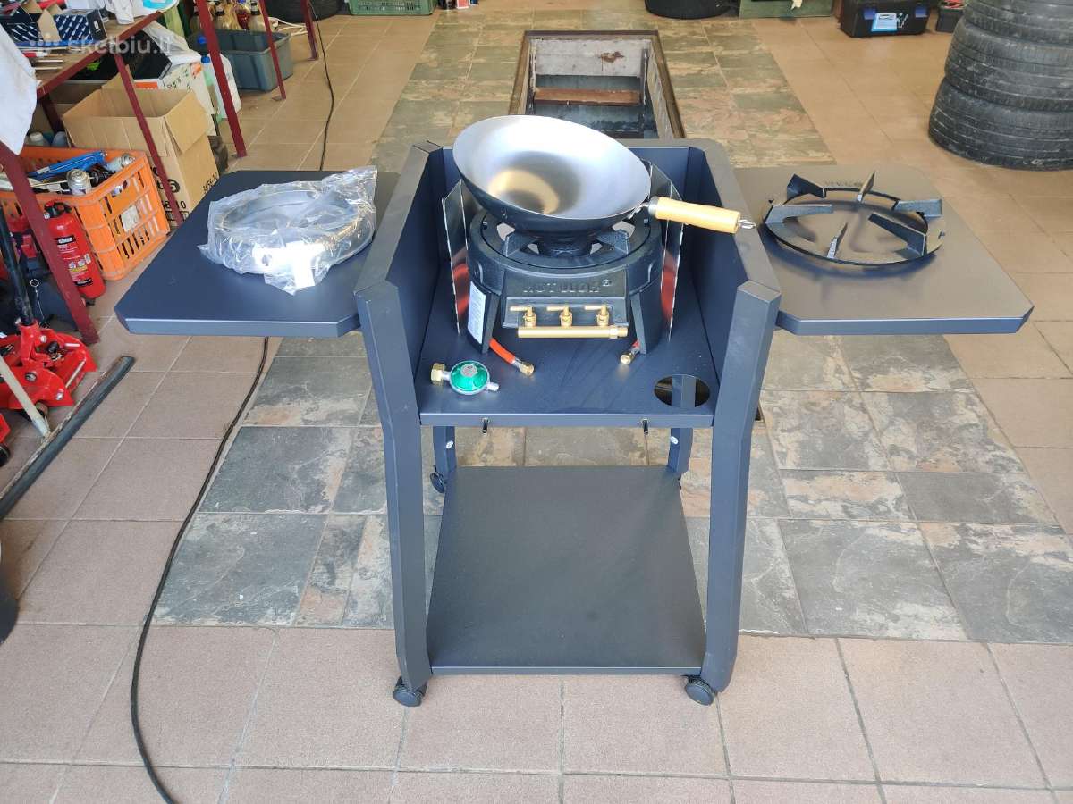 Hotwok 12kw degiklis + stalas + priedai - Naujas