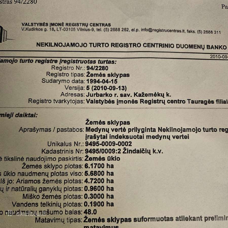 Parduodu žemės ūkio paskirties sklypą - nuotraukos Nr. 5