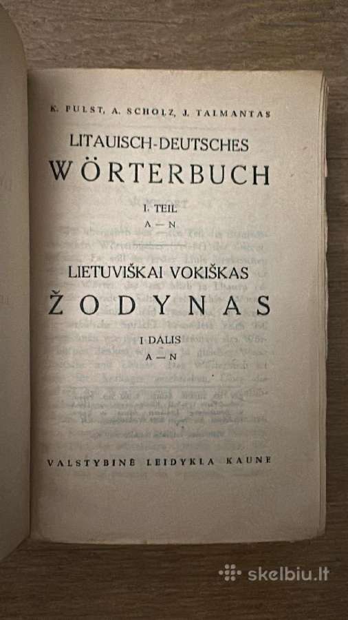 Lietuviškai Vokiškas žodynas 1943 m. - nuotraukos Nr. 2