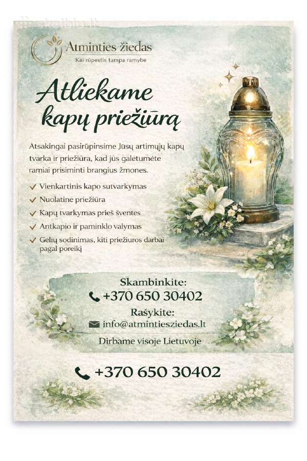 Kapų priežiūros paslaugos