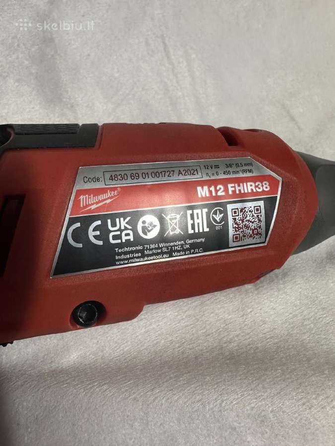 Milwaukee terksle Fhir38 M12 - nuotraukos Nr. 4