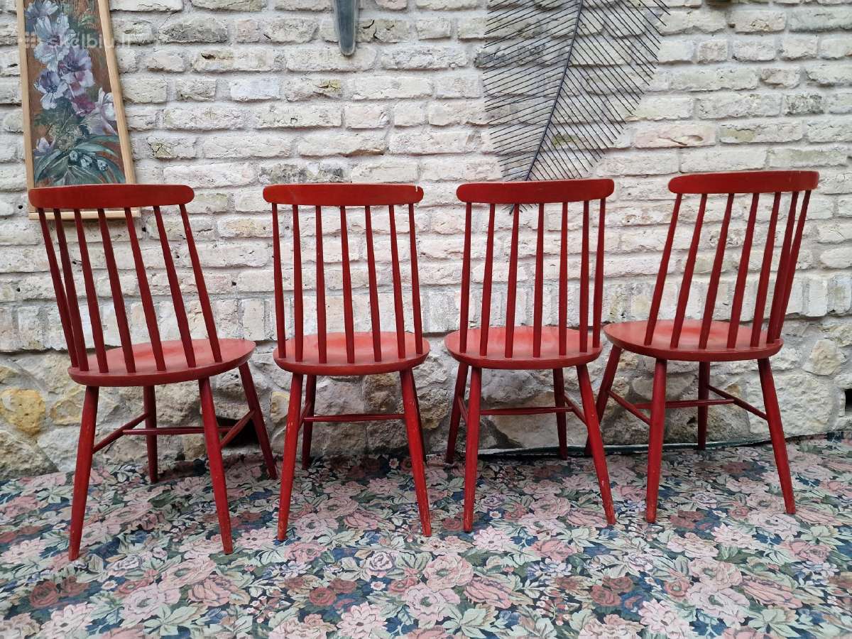 Vintažinės mid century bukmedžio kėdės - nuotraukos Nr. 4