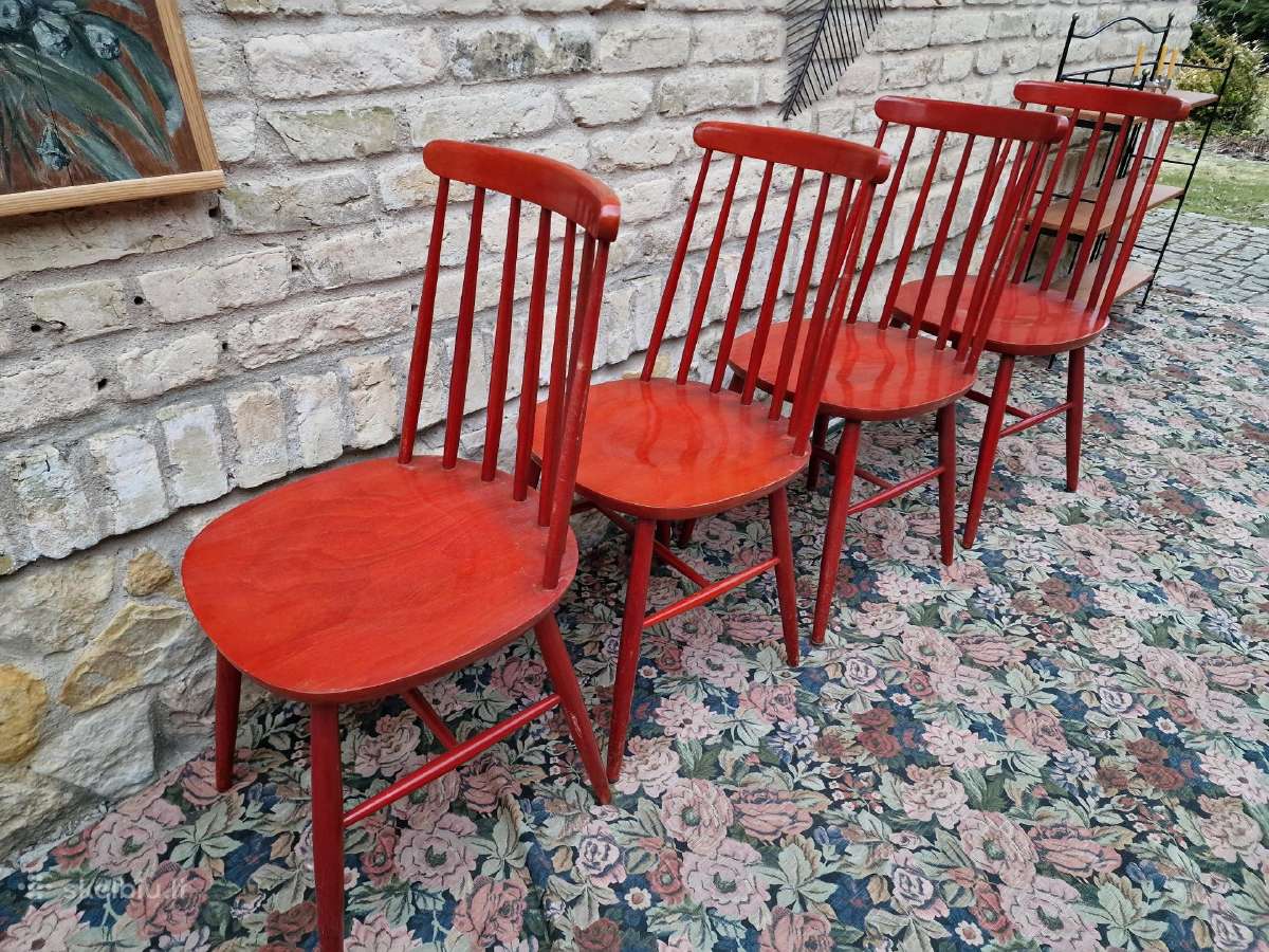 Vintažinės mid century bukmedžio kėdės - nuotraukos Nr. 7