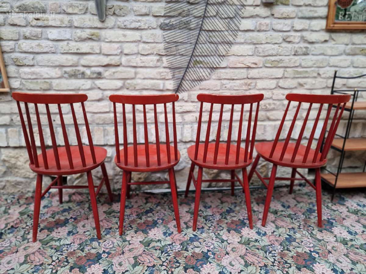 Vintažinės mid century bukmedžio kėdės - nuotraukos Nr. 15