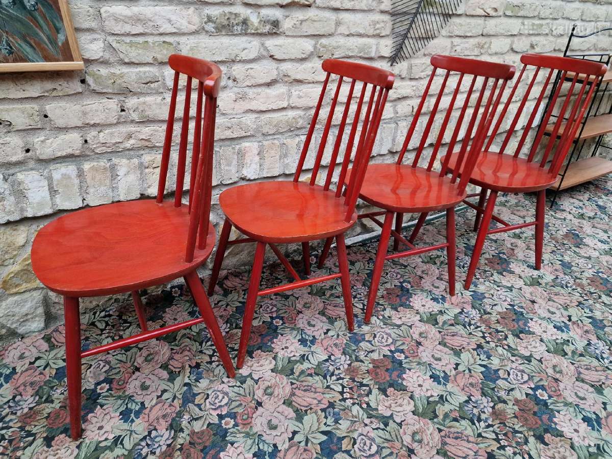 Vintažinės mid century bukmedžio kėdės - nuotraukos Nr. 16