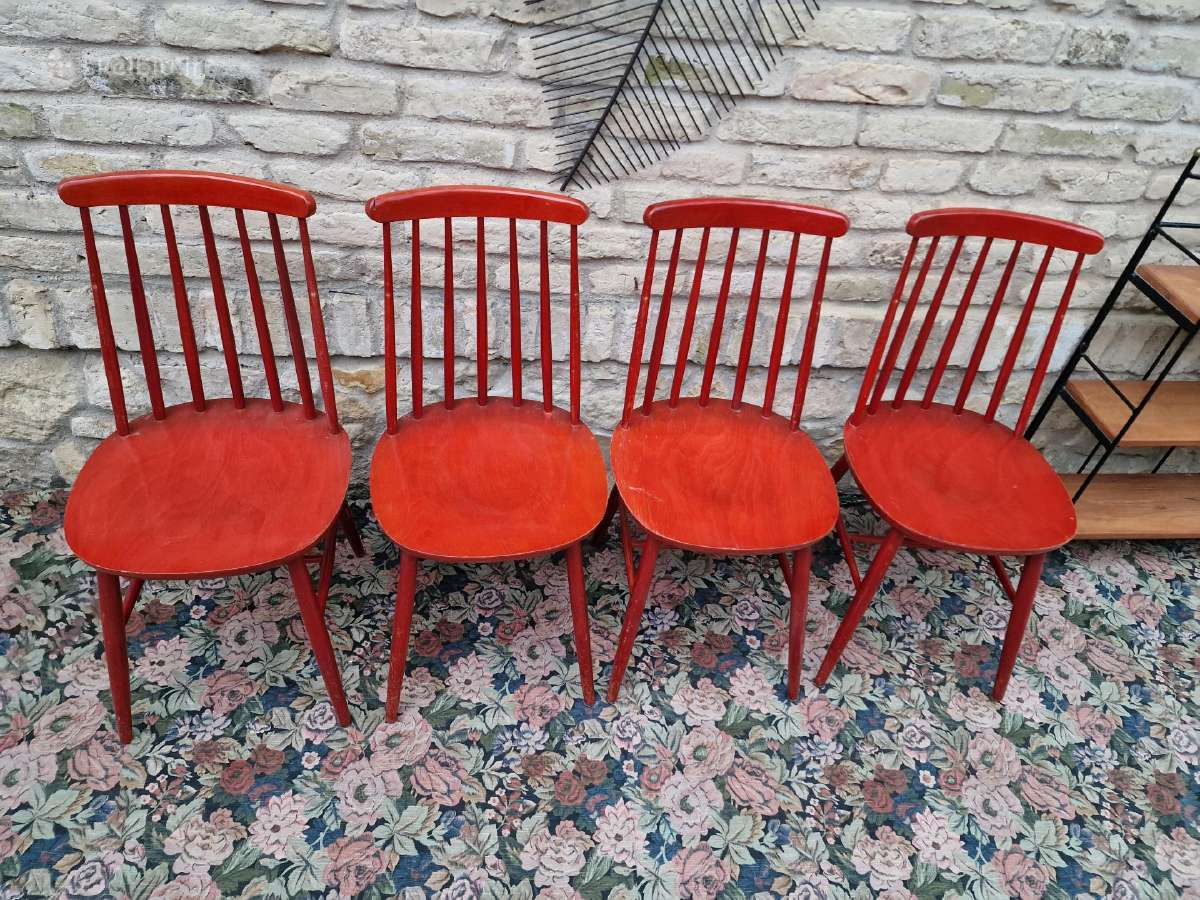 Vintažinės mid century bukmedžio kėdės - nuotraukos Nr. 20