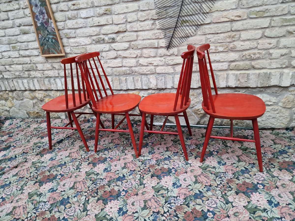 Vintažinės mid century bukmedžio kėdės - nuotraukos Nr. 21