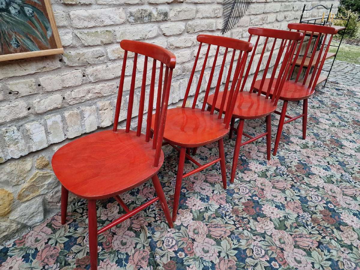 Vintažinės mid century bukmedžio kėdės - nuotraukos Nr. 24