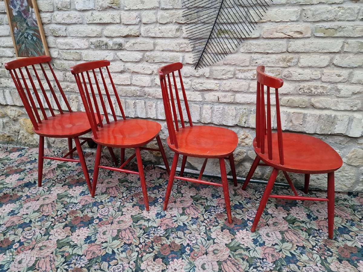 Vintažinės mid century bukmedžio kėdės - nuotraukos Nr. 29