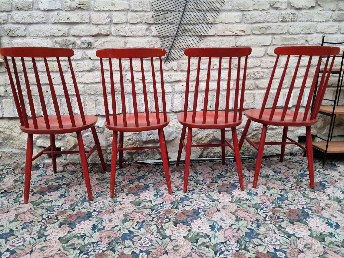 Vintažinės mid century bukmedžio kėdės - nuotraukos Nr. 34