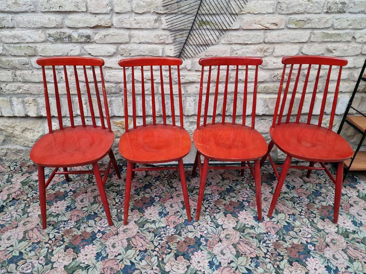 Vintažinės mid century bukmedžio kėdės - nuotraukos Nr. 35