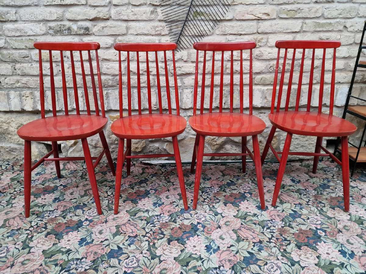 Vintažinės mid century bukmedžio kėdės - nuotraukos Nr. 36