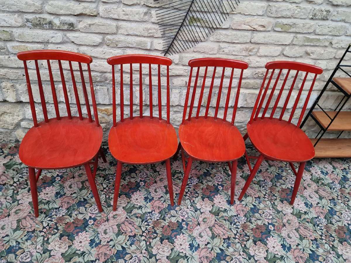 Vintažinės mid century bukmedžio kėdės - nuotraukos Nr. 37