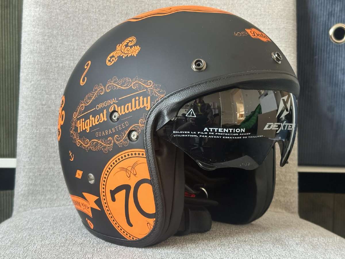 Motociklo šalmas Dexter Spirit M ir L – 45€ - nuotraukos Nr. 3