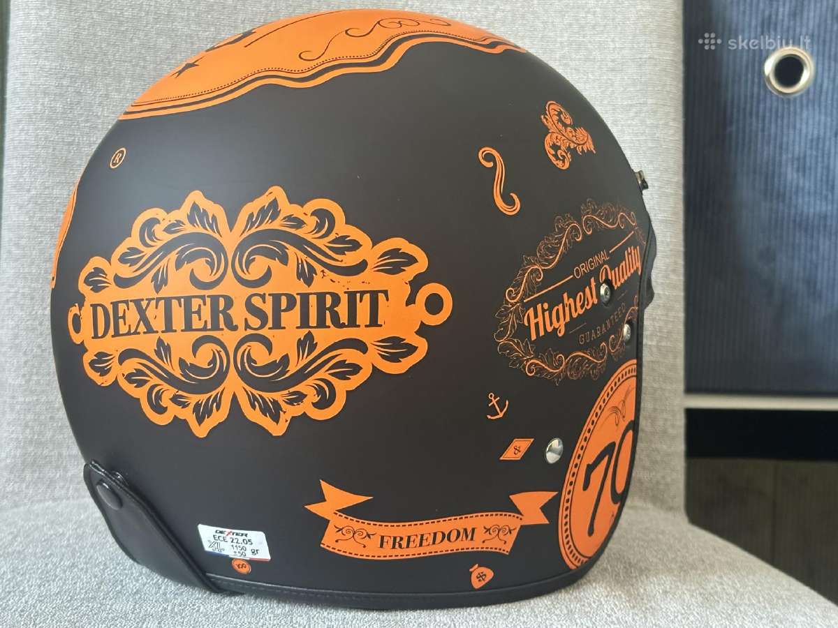 Motociklo šalmas Dexter Spirit M ir L – 45€ - nuotraukos Nr. 4