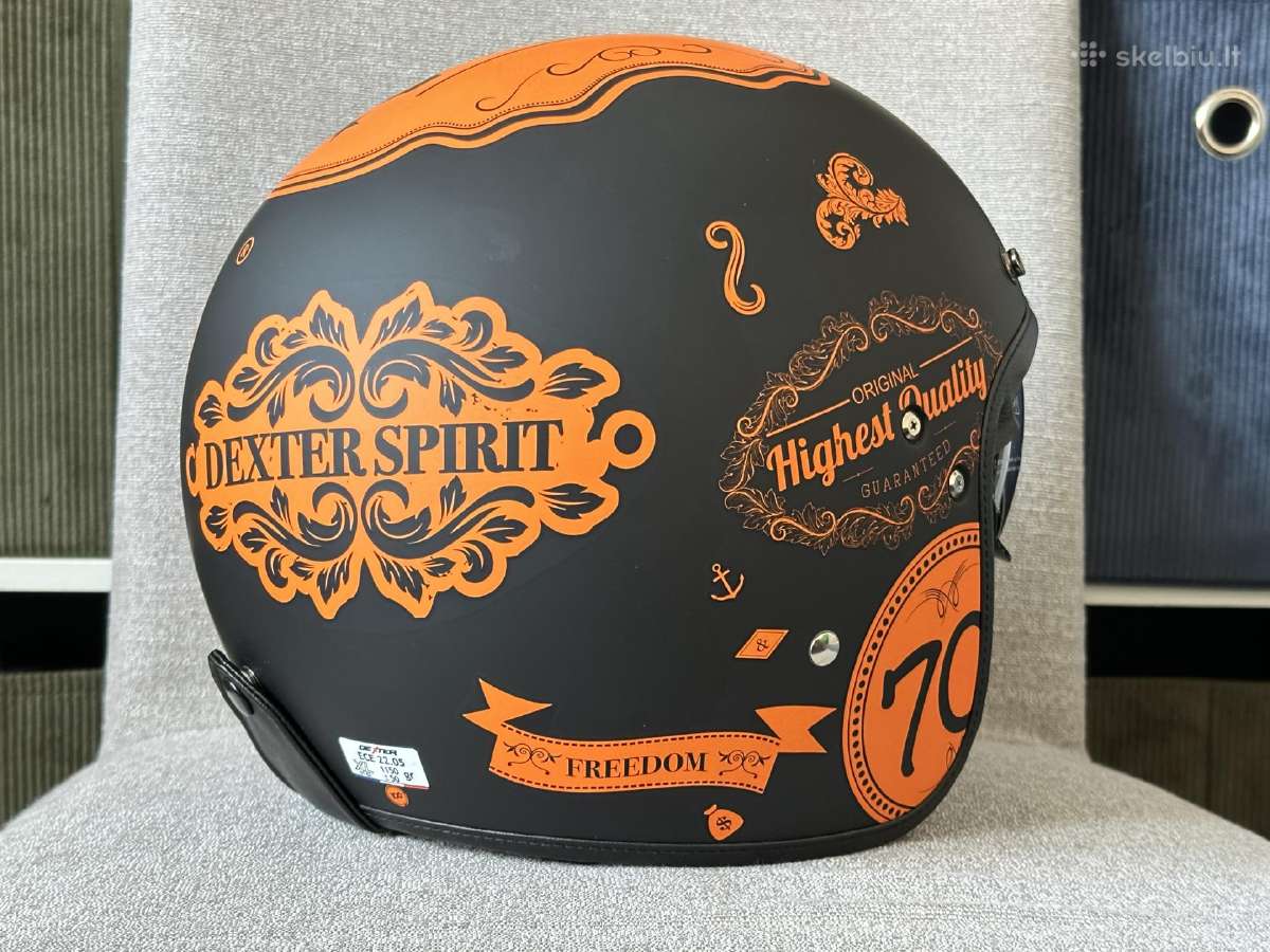 Motociklo šalmas Dexter Spirit M ir L – 45€ - nuotraukos Nr. 6
