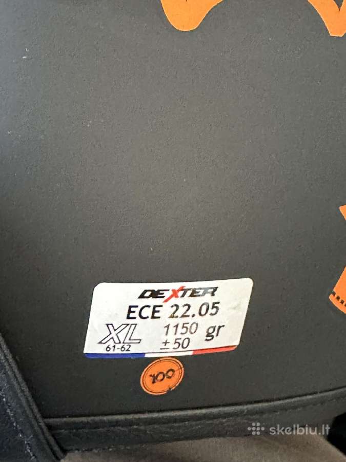 Motociklo šalmas Dexter Spirit M ir L – 45€ - nuotraukos Nr. 7
