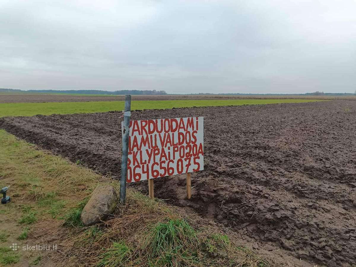 Parduodami namų valdos sklypai Čiužakampio k.