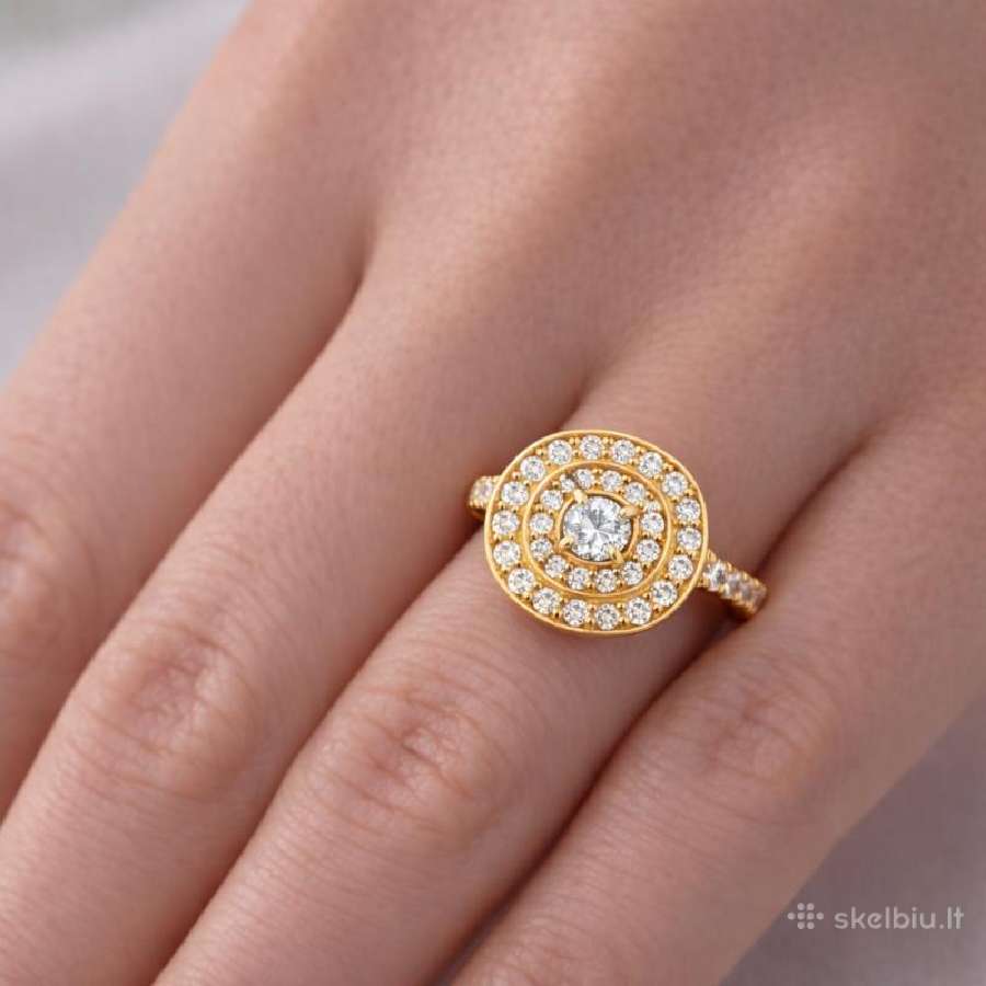 Žiedas Su Deimantais 1.58ct