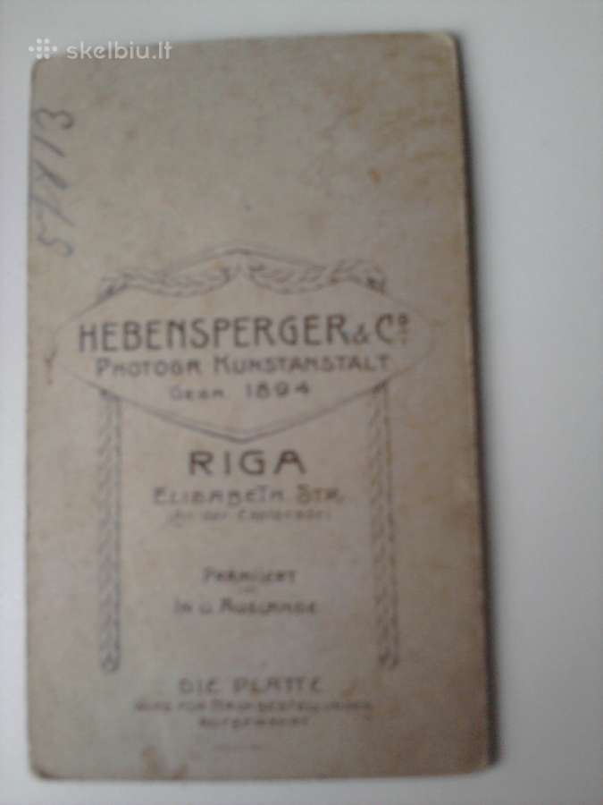 Hebensperger 1894 - nuotraukos Nr. 2