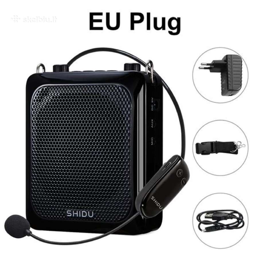 Shidu 25w profesionalus balso stiprintuvas su Uhf
