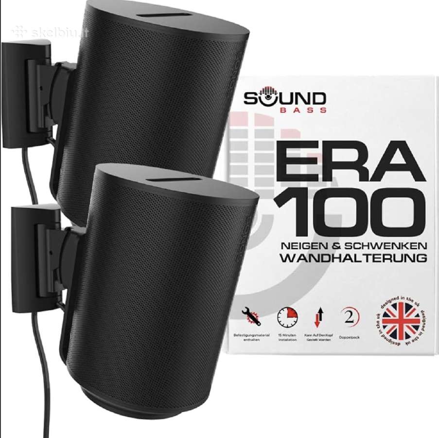 Sonos Era 100 (2 vnt.) + laikikliai, su garantija - nuotraukos Nr. 4