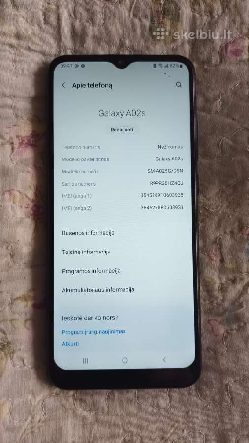 Samsung A02s - nuotraukos Nr. 4