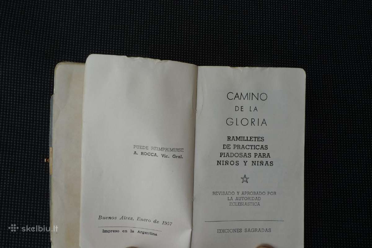 1957 m., Argentinoje išleista maldaknygė 11 x7 - nuotraukos Nr. 2