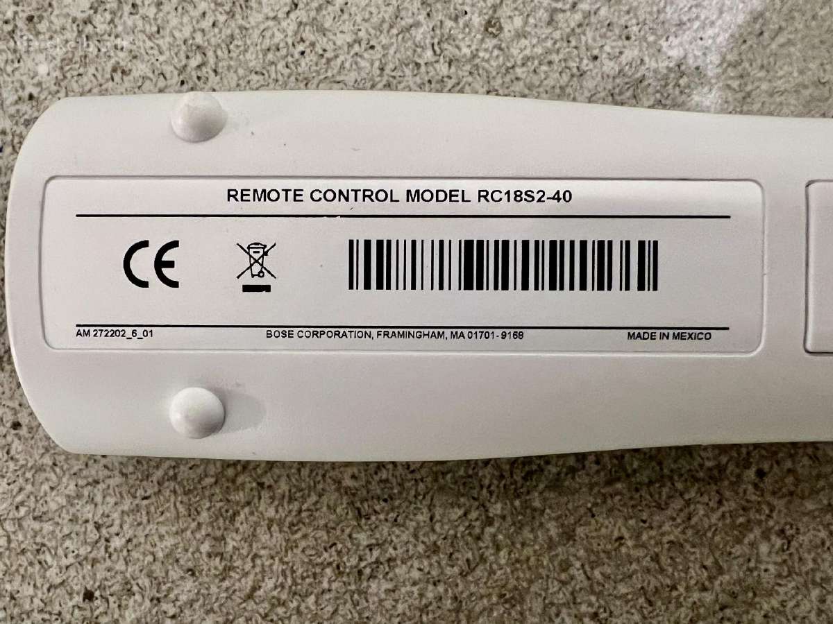 Bose Rc18s2-40 nuotolinis valdymo pultas - nuotraukos Nr. 5