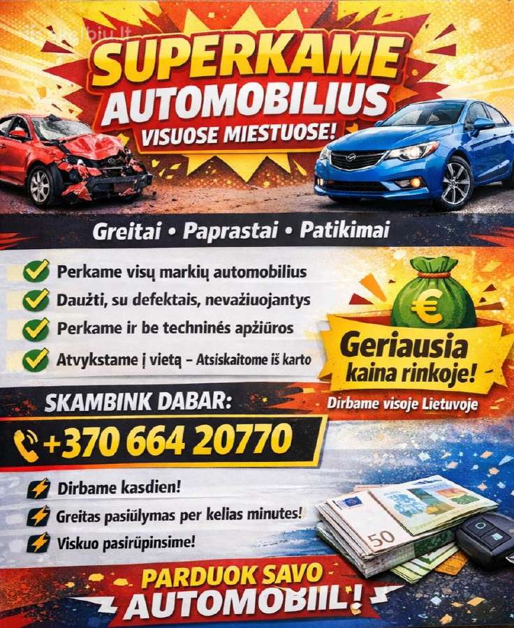 Brangus automobilių supirkimas Kaune ir Lietuvoje