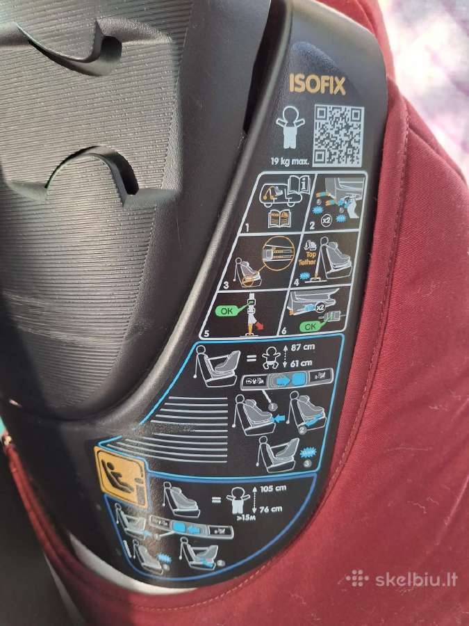 Autokėdutė 9-18 kg su Isofix - nuotraukos Nr. 4