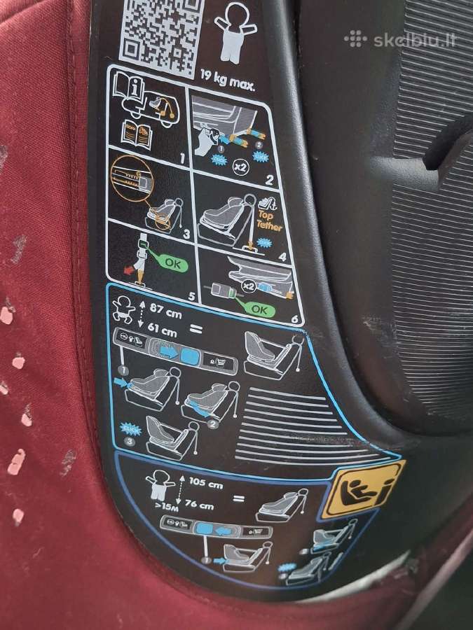 Autokėdutė 9-18 kg su Isofix - nuotraukos Nr. 5
