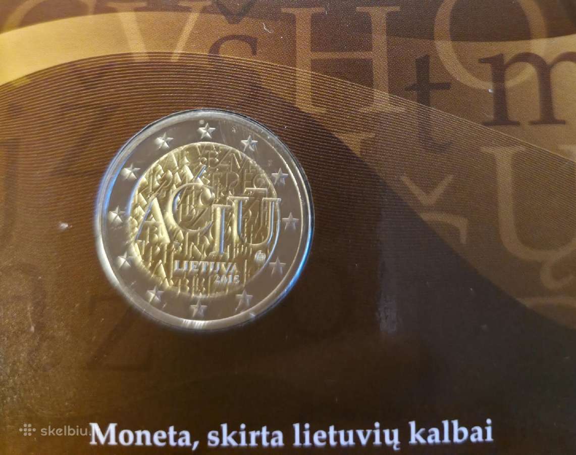 (Ačiū) 2 eurų Bu moneta kortelėje su broku .