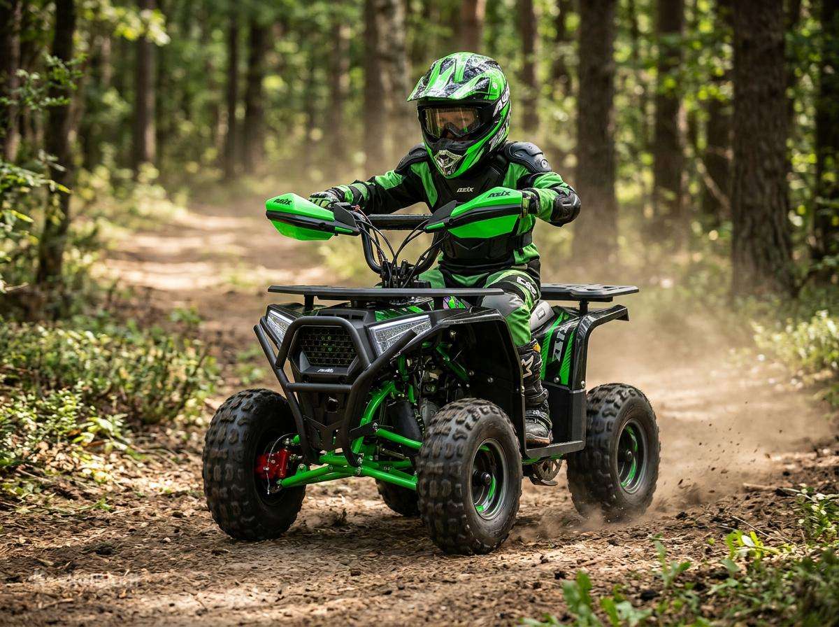 Mini keturratis Asix M10 49cc vaikams Pigu