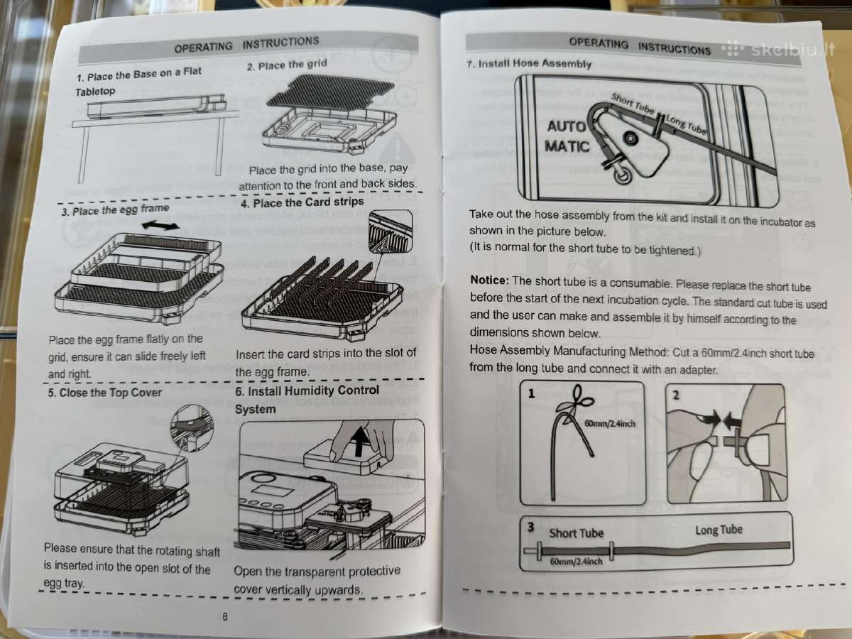 Kiaušinių inkubatorius, automatinis - nuotraukos Nr. 16