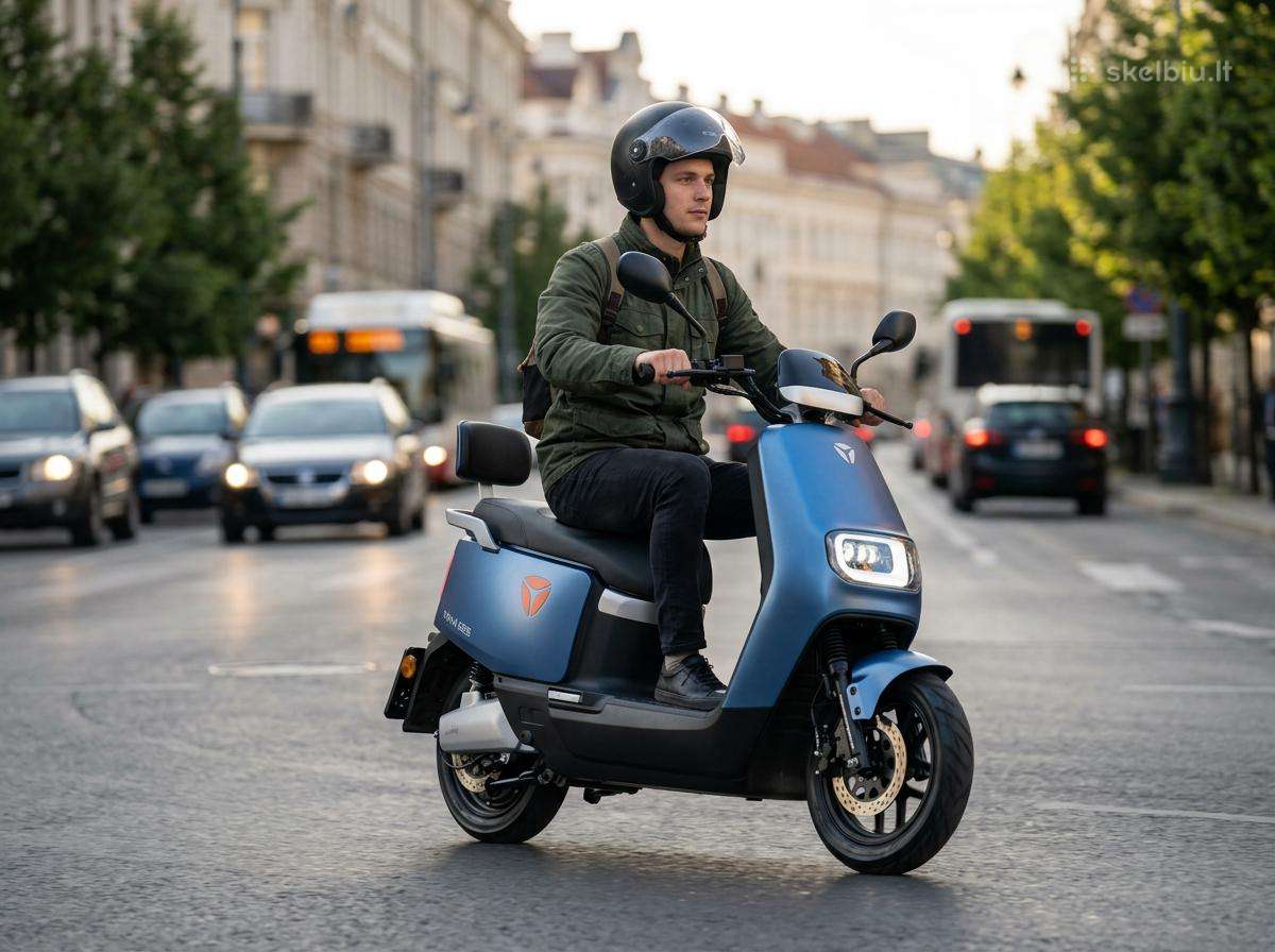 Elektrinis motoroleris Barton Yadea E8s