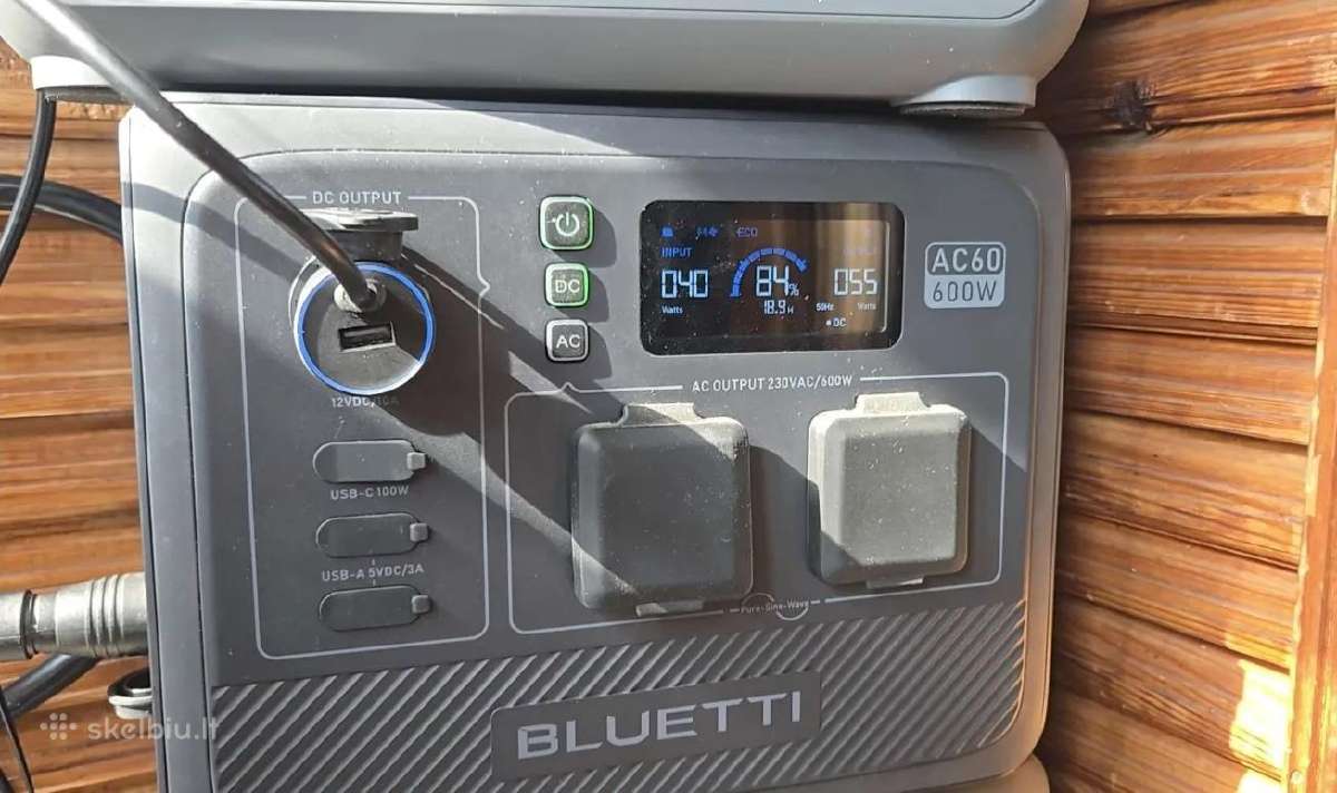 Bluetti Ac60 + B80 power station akumuliatorius - nuotraukos Nr. 2