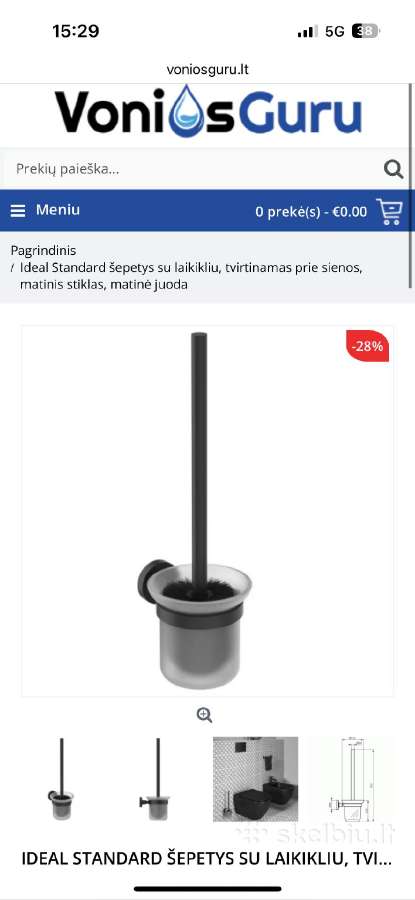 Ideal Standard tualeto šepetys - nuotraukos Nr. 5
