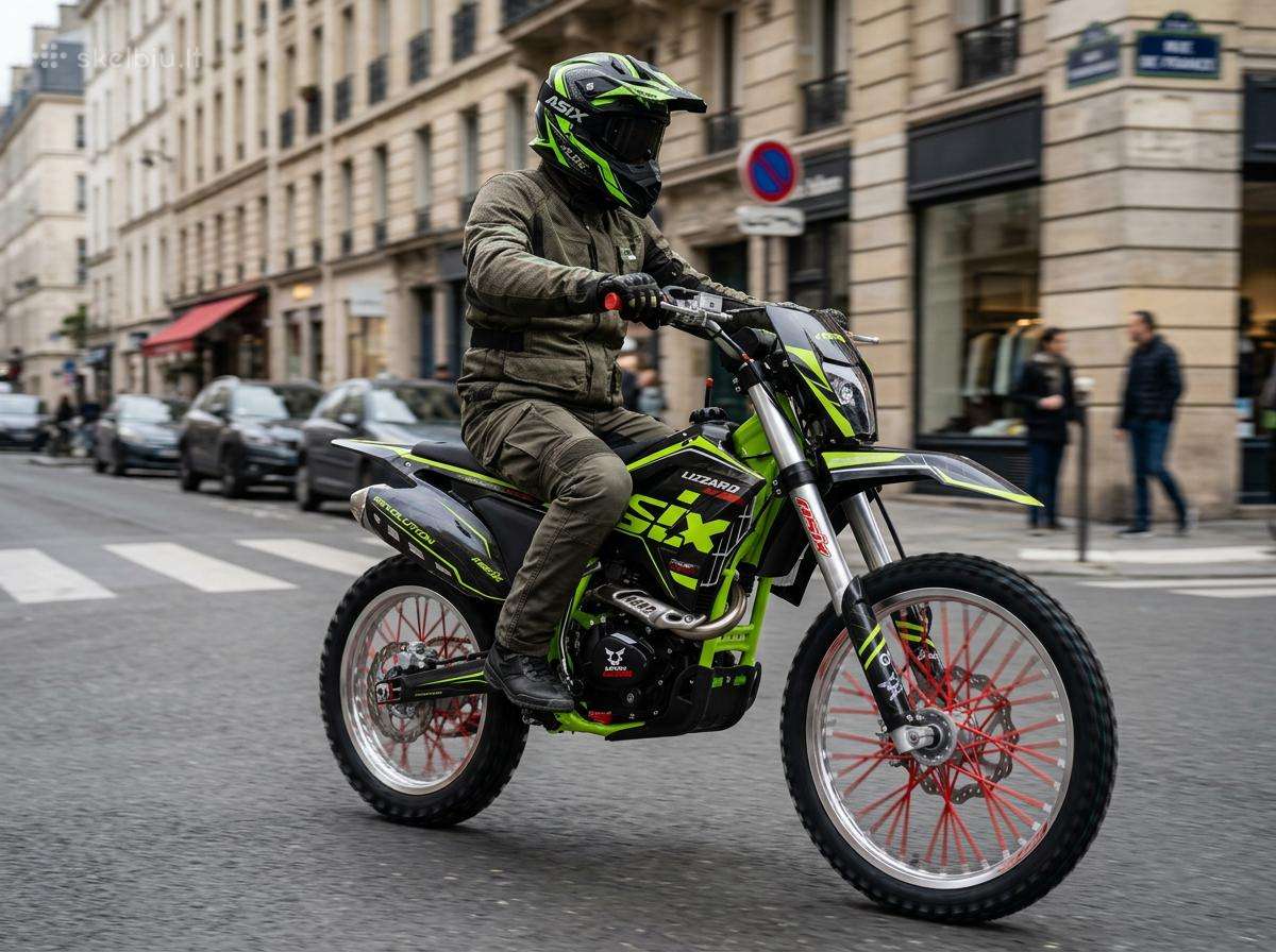 Krosinis motociklas 250cc Asix Lizzard 21"/18"