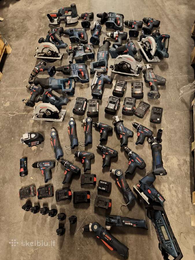 Bosch akumuliatoriniai irankiai