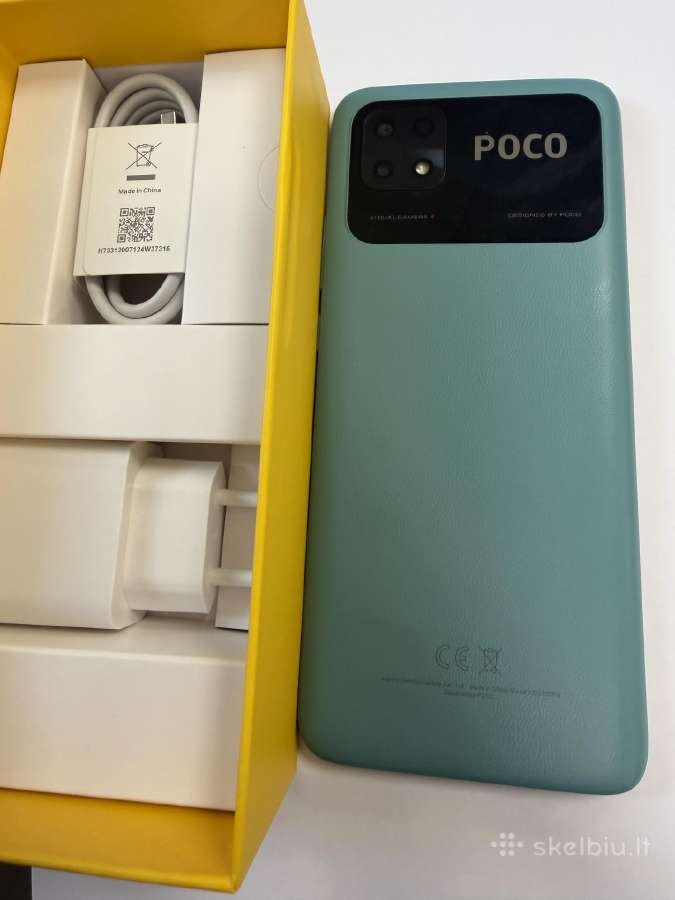 Poco C40 naujas telefonas 50 eur