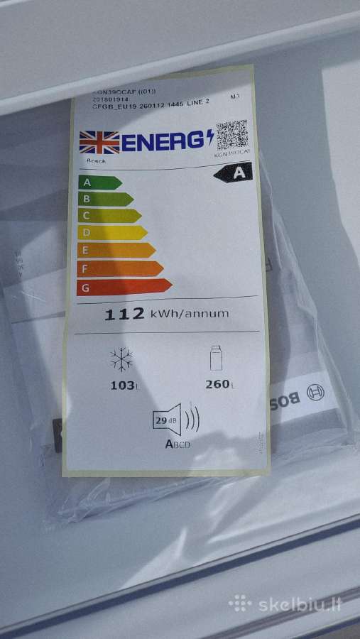 Naujas Bosch Kgn39ocaf , A energijos sąnaud klasės - nuotraukos Nr. 15