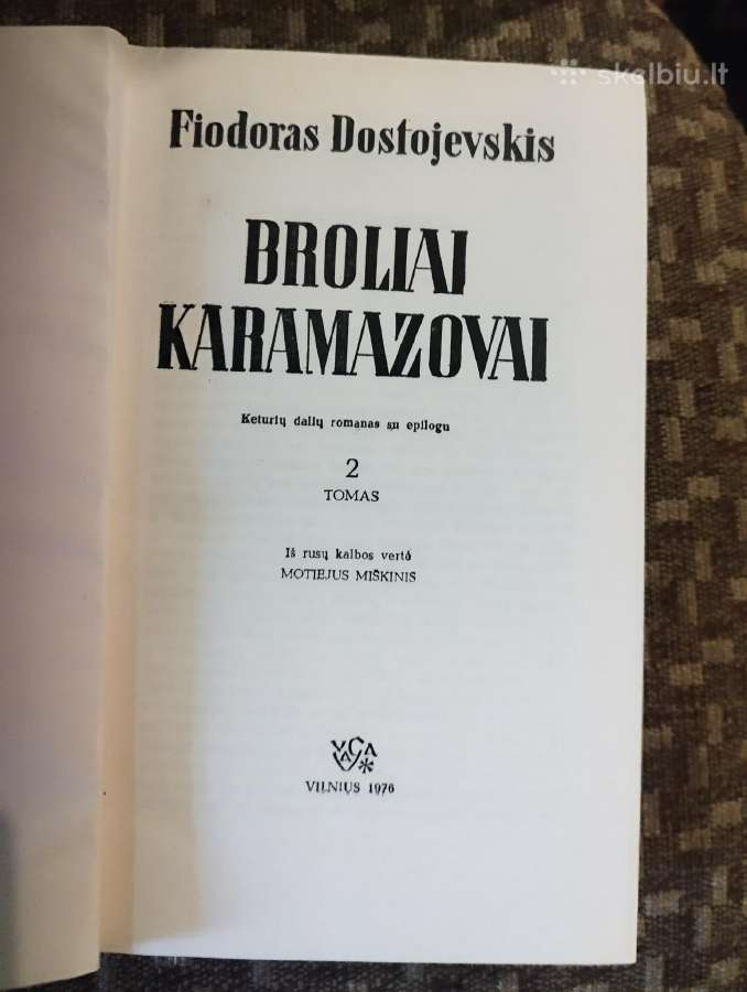 Knyga F.dostojevskis Broliai Karamazovai - nuotraukos Nr. 3