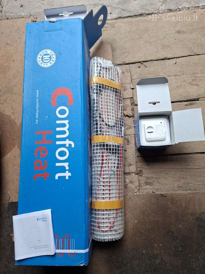 El šildymo kilimėlis Comfort Heat ir Termostatas