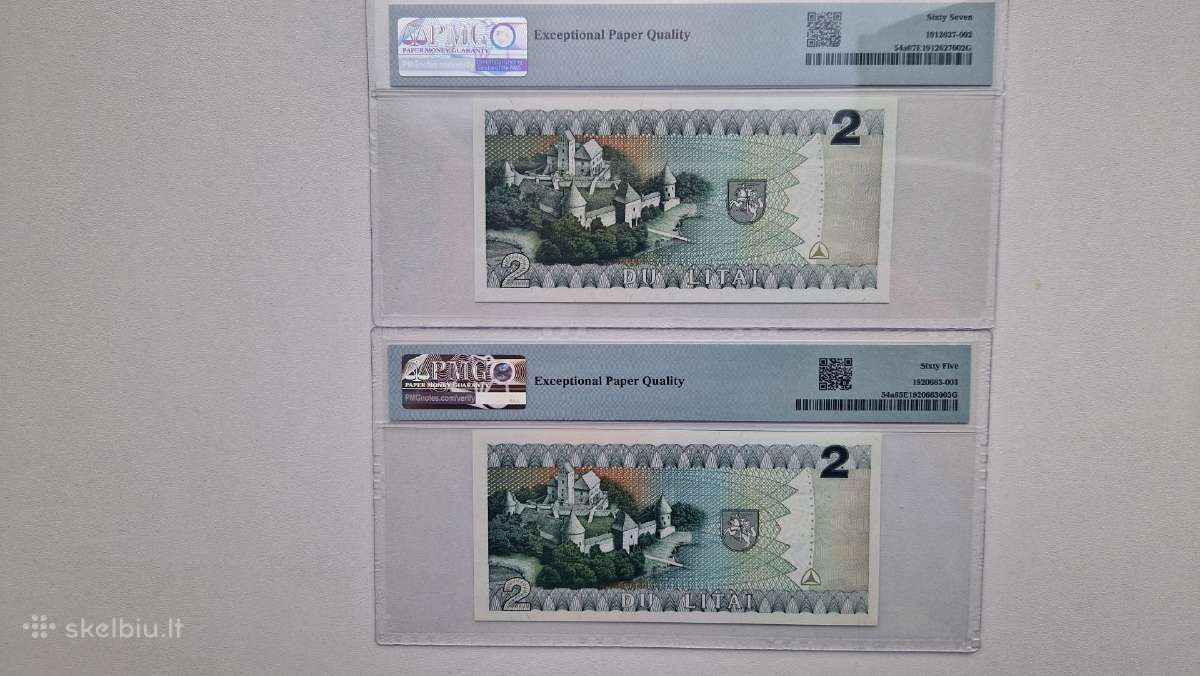 1993m 2 litai (Valancius) banknotas - nuotraukos Nr. 2