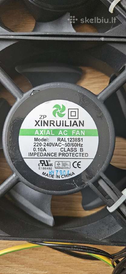 Ventiliatoriai Xinrui Lian axial ac fan Ral1238s1 - nuotraukos Nr. 3