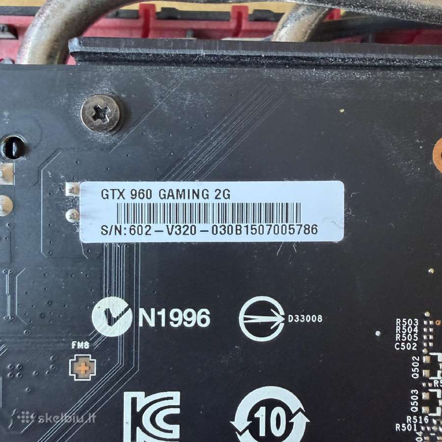 Msi gtx 960 2gb gddr5 - nuotraukos Nr. 10